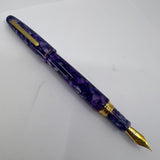 Esterbrook Estie Lilac Marble Oversized Fountain Pen -  Medium Gold-Plated Nib