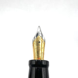 Laban Oversized Fountain Pen - Maple Weave Resin Design - Broad Gold-Plated & Steel Nib