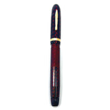 Conklin Mid-Size Nozac Red/Black Herringbone  Fountain Pen