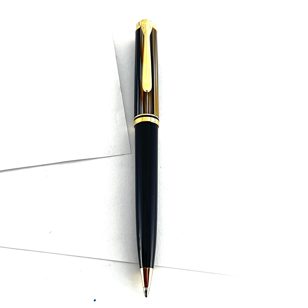 Pelikan Souveran K800 Marbled Tortoise Striped Ballpoint Pen