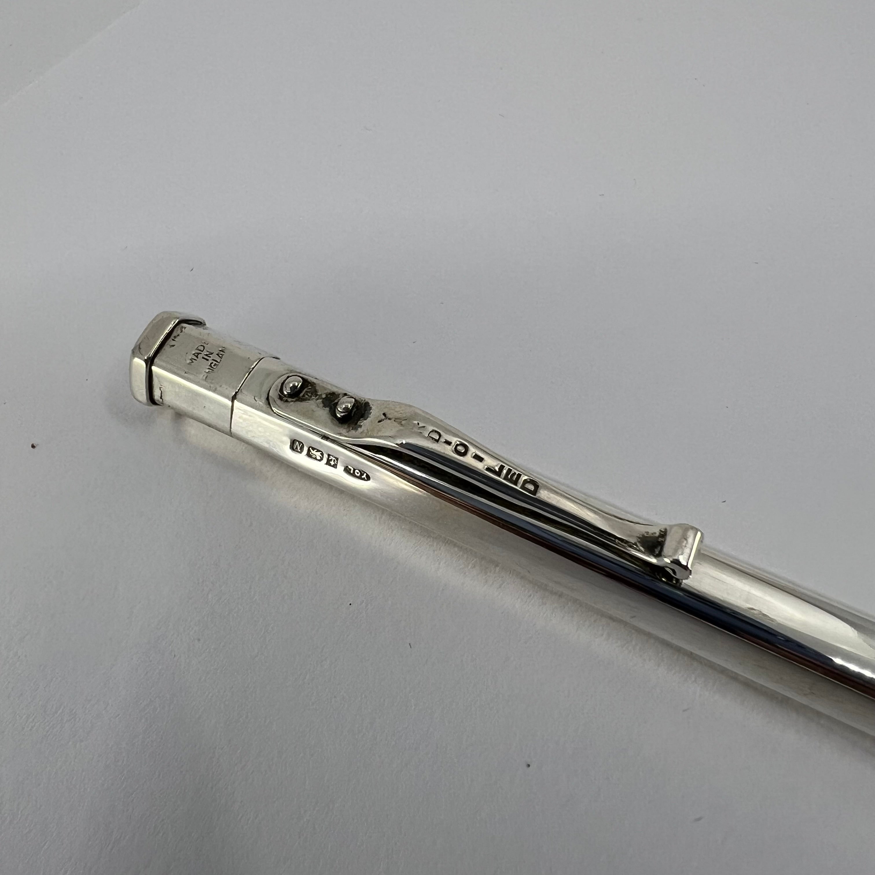 Yard-o-Led Diplomat Six-Sided Sterling Silver Plain Pencil - 1.1mm