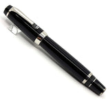 Montblanc Black Resin Larger Size Boheme Fixed Nib (Non- Retractable- No Stone in Clip) Fountain Pen