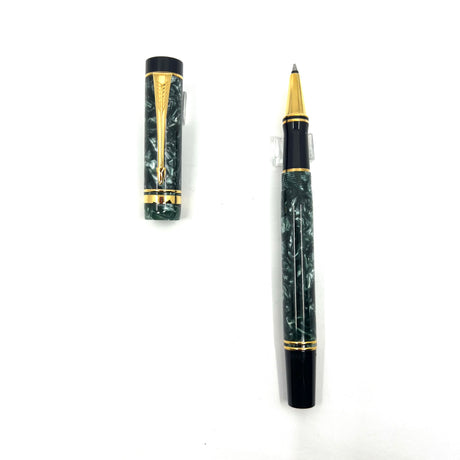 Parker Duofold Marbled Green Rollerball