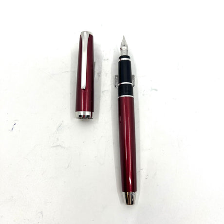 Pilot Falcon II Burgundy Red Metal Fountain Pen