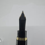 Montblanc Meisterstuck Mozart Black Resin Fountain Pen - Broad 14kt Gold  Nib