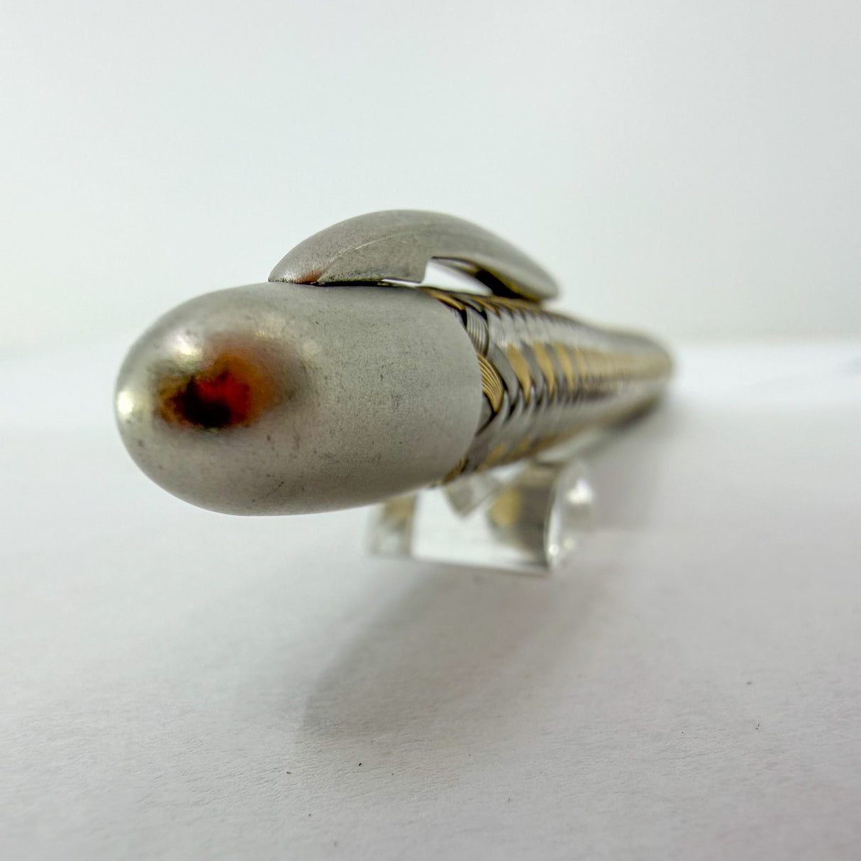 Porsche Design Ballpoint Pen - Tec-Flex Woven Stainless Steel & Gold Plate