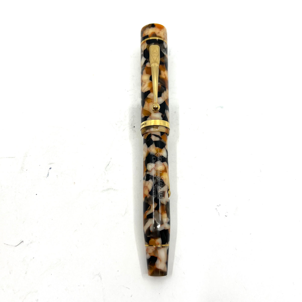 Conway Stewart Churchill Lever-Fill Razor Shell Fountain Pen