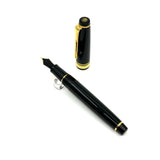 Sailor Black Professional Gear Slim Fountain Pen  - Broad 14kt Gold Nib