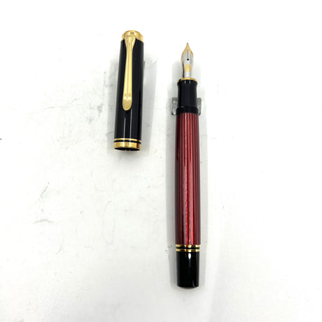 Pelikan M600 Black/Red Striped Fountain Pen