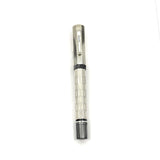 Montegrappa Privilege Deco Large Sterling Silver 8-Sided Fountain Pen