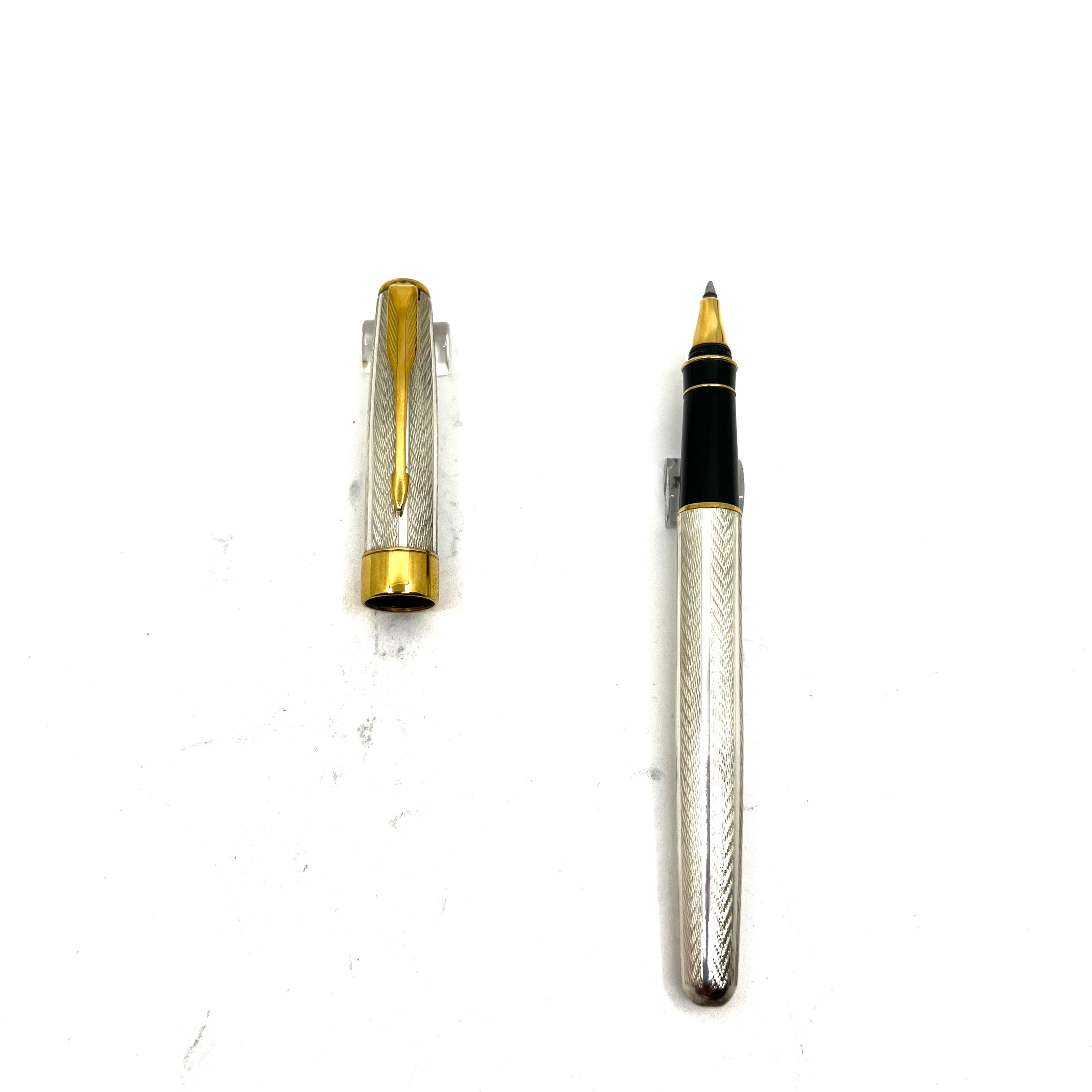 Parker Sonnet Fougere Sterling Silver Rollerball – Fountain Pen