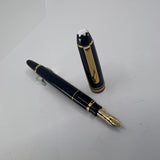 Montblanc Meisterstuck Mozart Black Resin Fountain Pen - Broad 14kt Gold  Nib