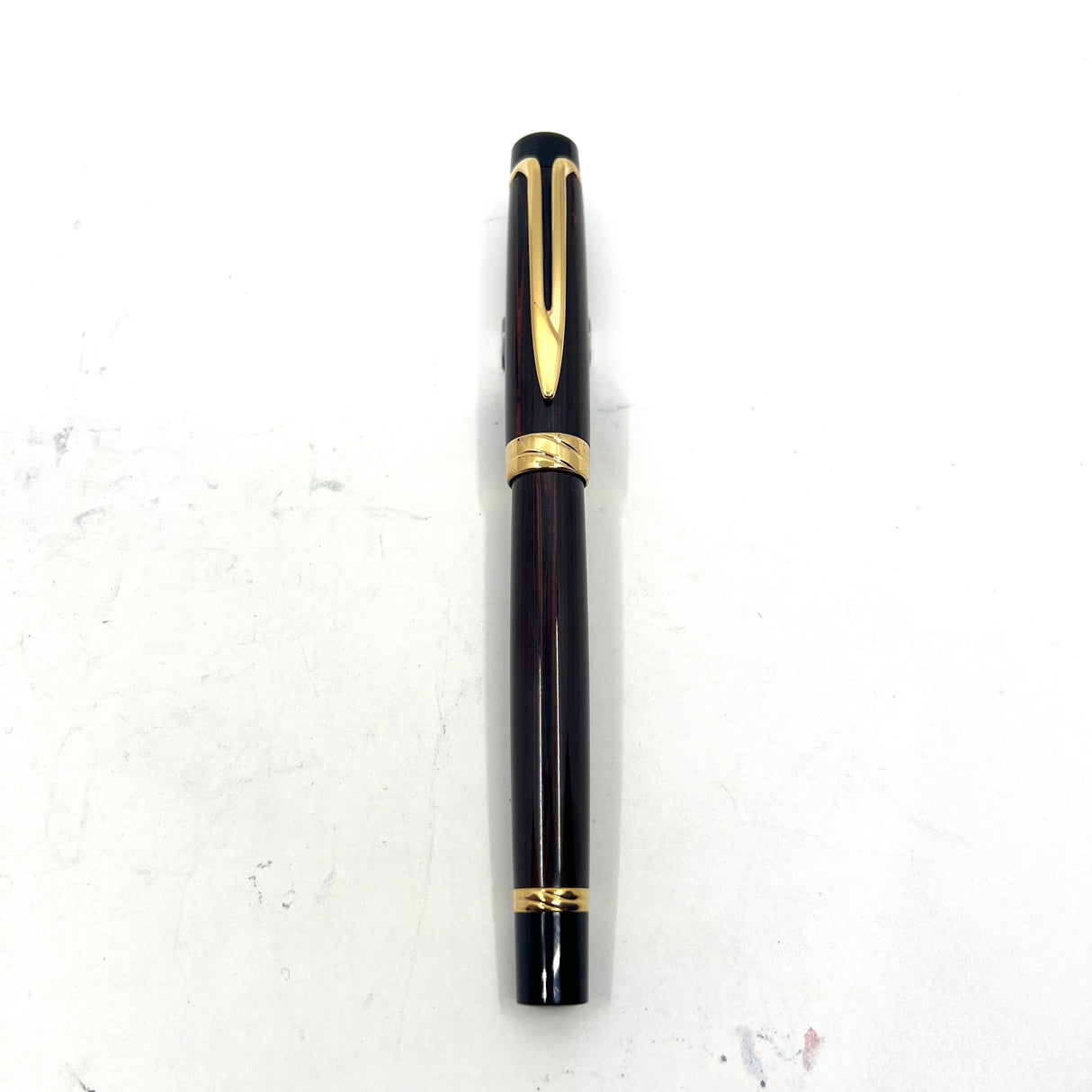 Waterman Liaison Brown Woodgrain Ebonite Fountain Pen