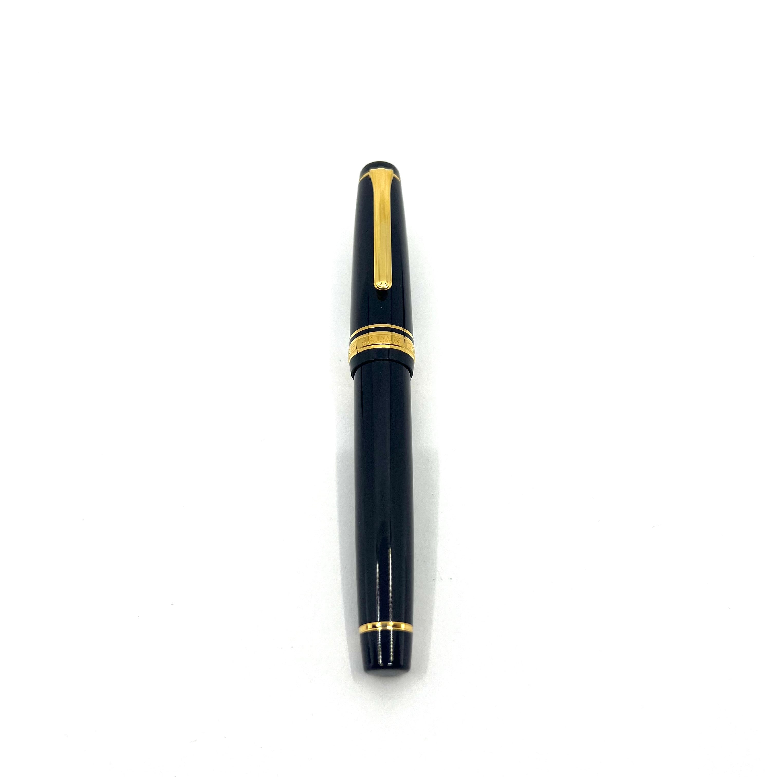 Sailor Black Pro Gear Fountain Pen - Music 21kt Gold Nib