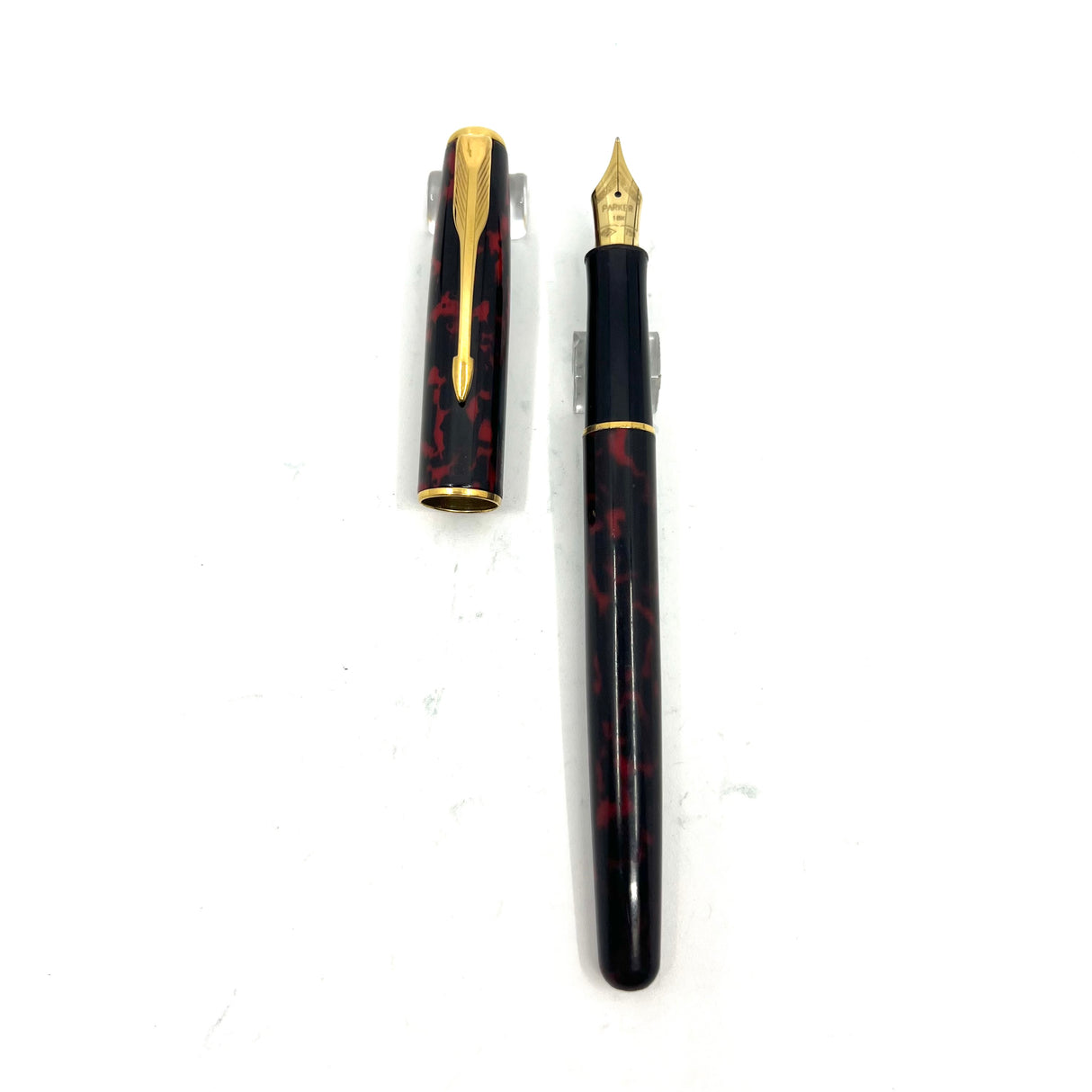 Parker Sonnet Lacque Firedance Red/Black Marbled Fountain Pen