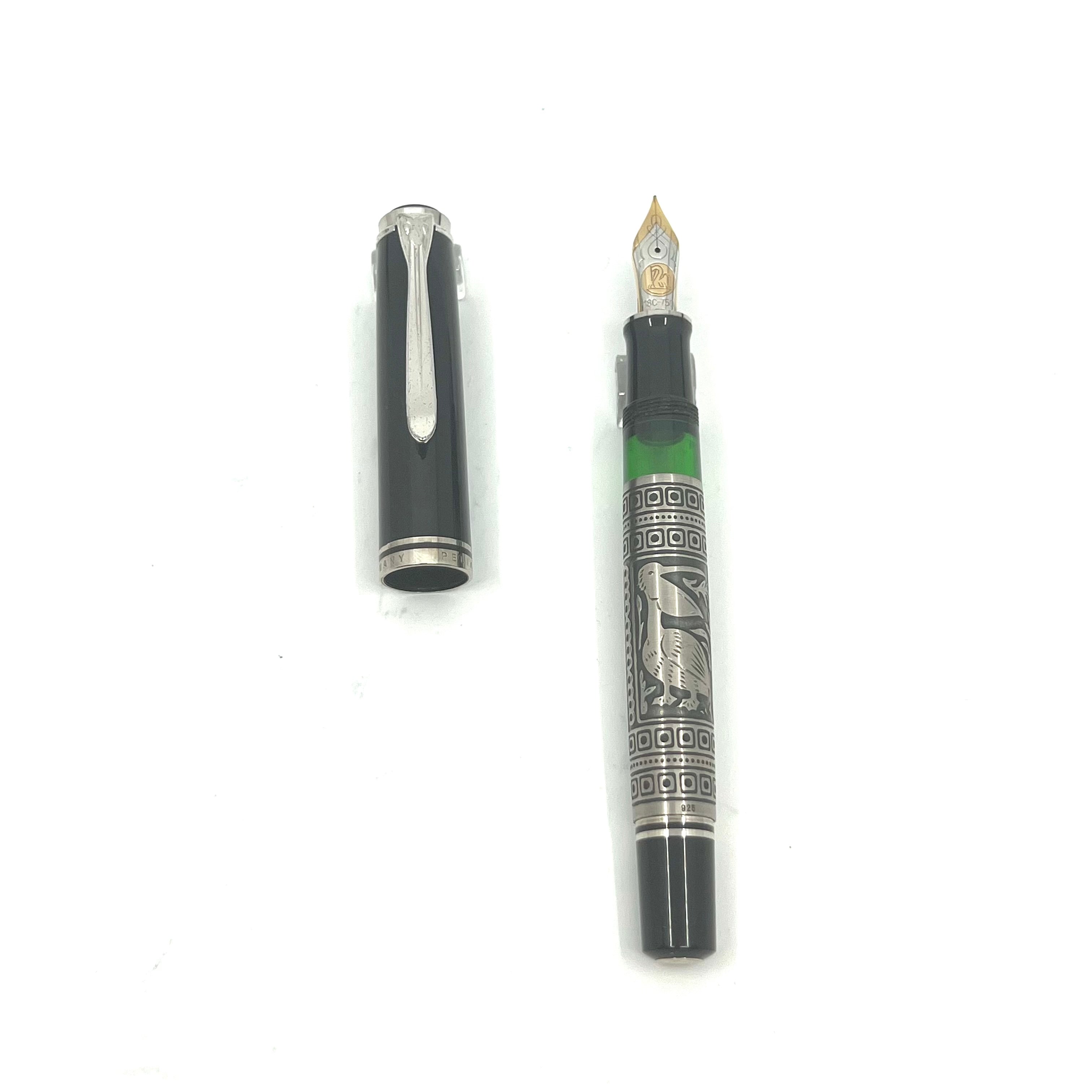 Pelikan M910 Toledo Sterling Silver Fountain Pen – Fountain Pen