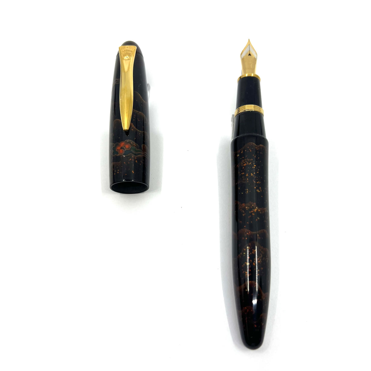 Platinum Izumo Yakumo Nuri "Ginsen Yakumo" Fountain Pen - Fine 18kt Gold Nib