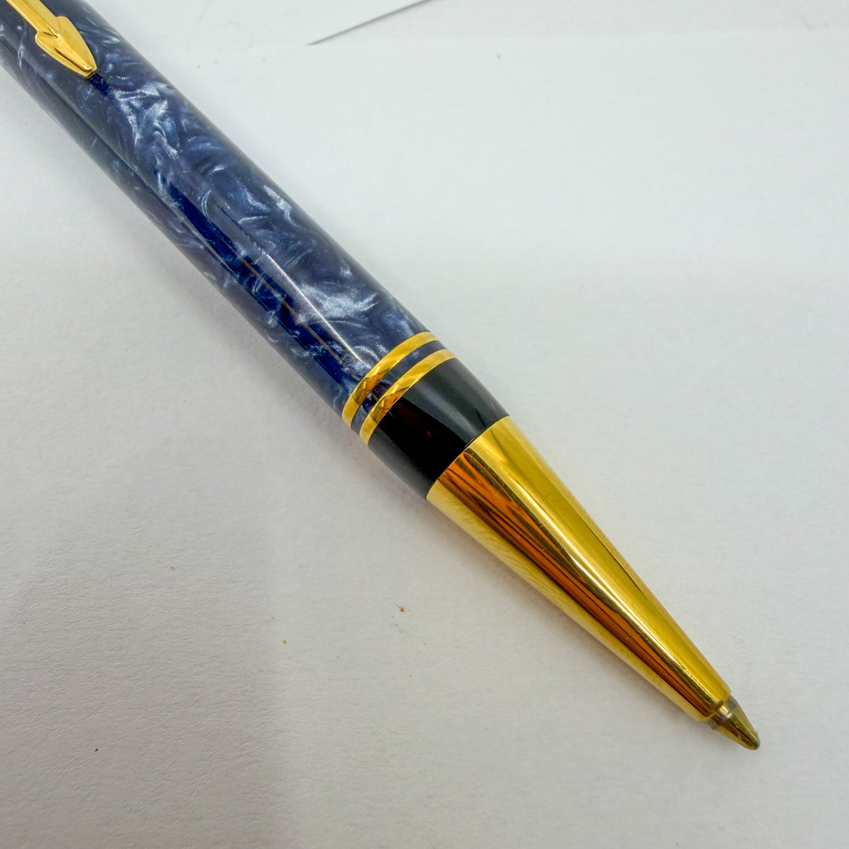 Parker Duofold  Blue Marble  Ballpoint Pen