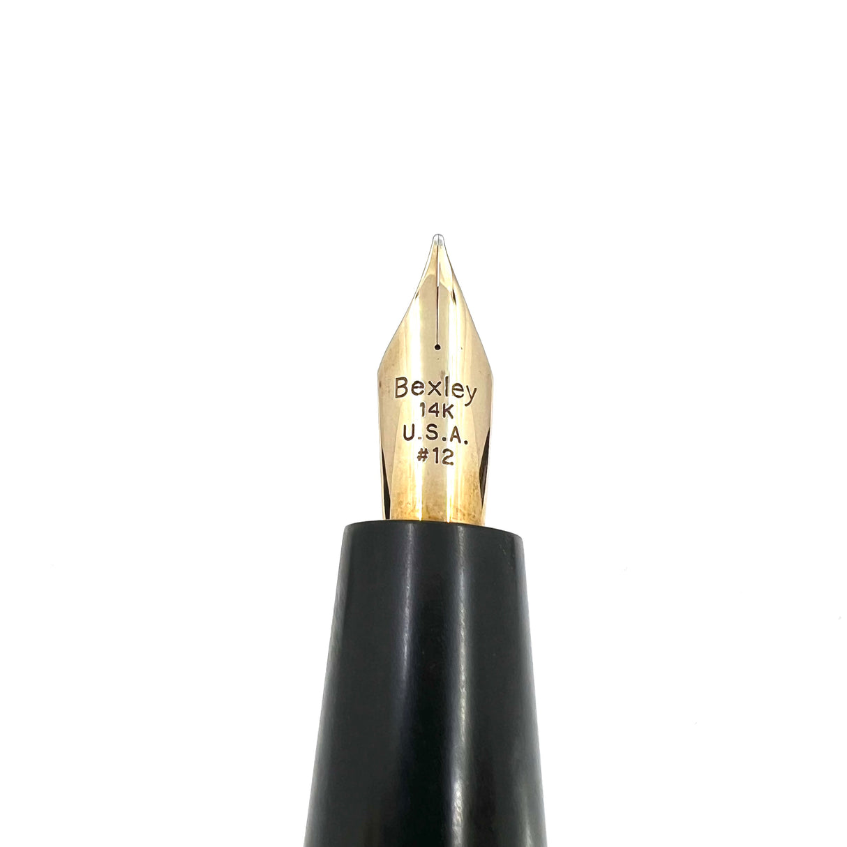 Bexley ULTRA GIANT Limited Edition Black Ebonite Fountain Pen with a Companion Orange Fountain Pen Hidden Inside - Oversized Medium 14kt  Gold Nib - Number 00 of 25 that were sold to the Public