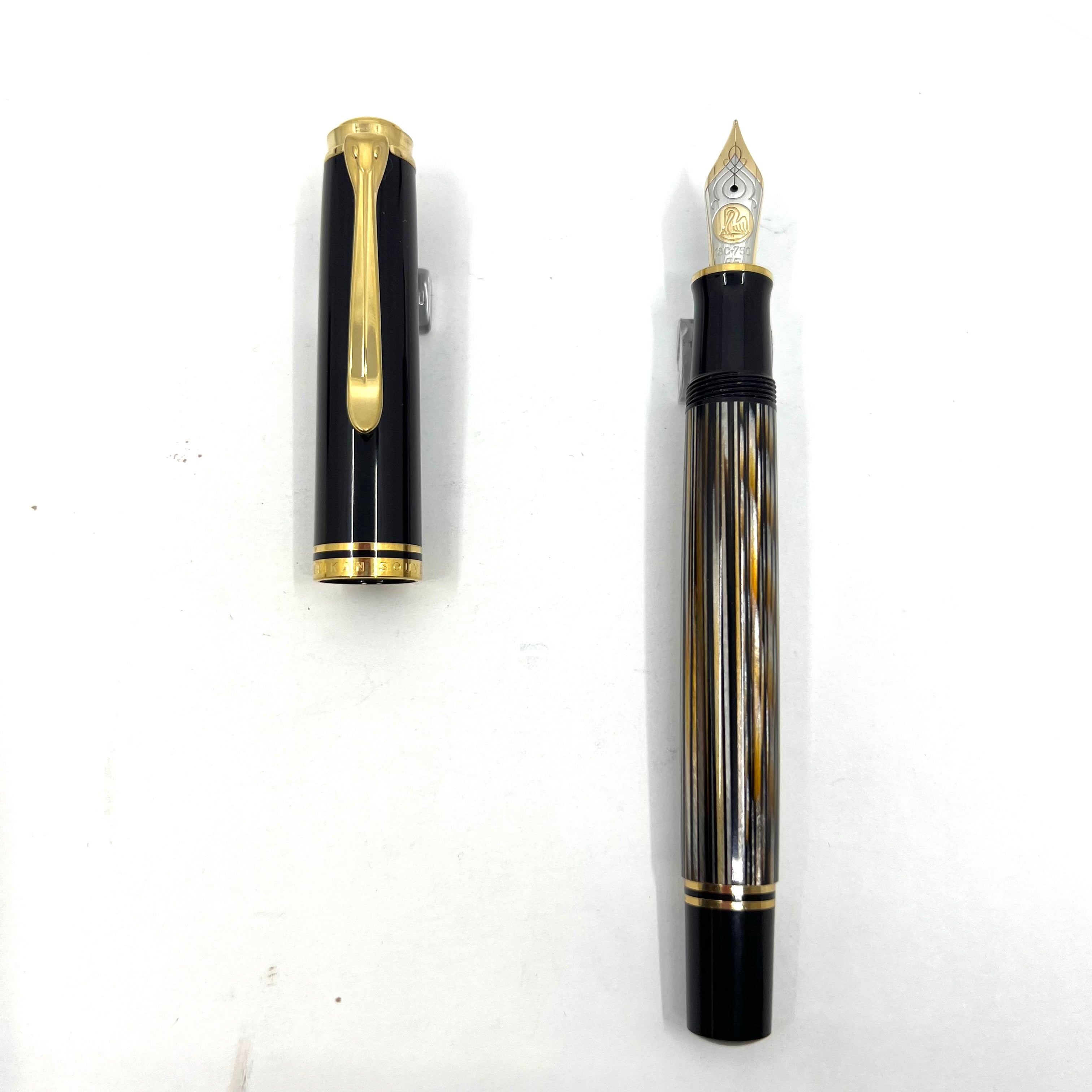 Pelikan M800 Souveran Brown Tortoise Fountain Pen - Very Sought