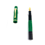 Pelikan "1935 Originals of their Time" Green Jade Celluloid Limited Edition Fountain Pen - Broad 18kt Gold  Nib