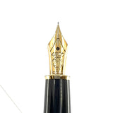 Montblanc Black Resin Meisterstuck #144 Classique Fountain Pen - Extra Fine 14kt Gold  Nib