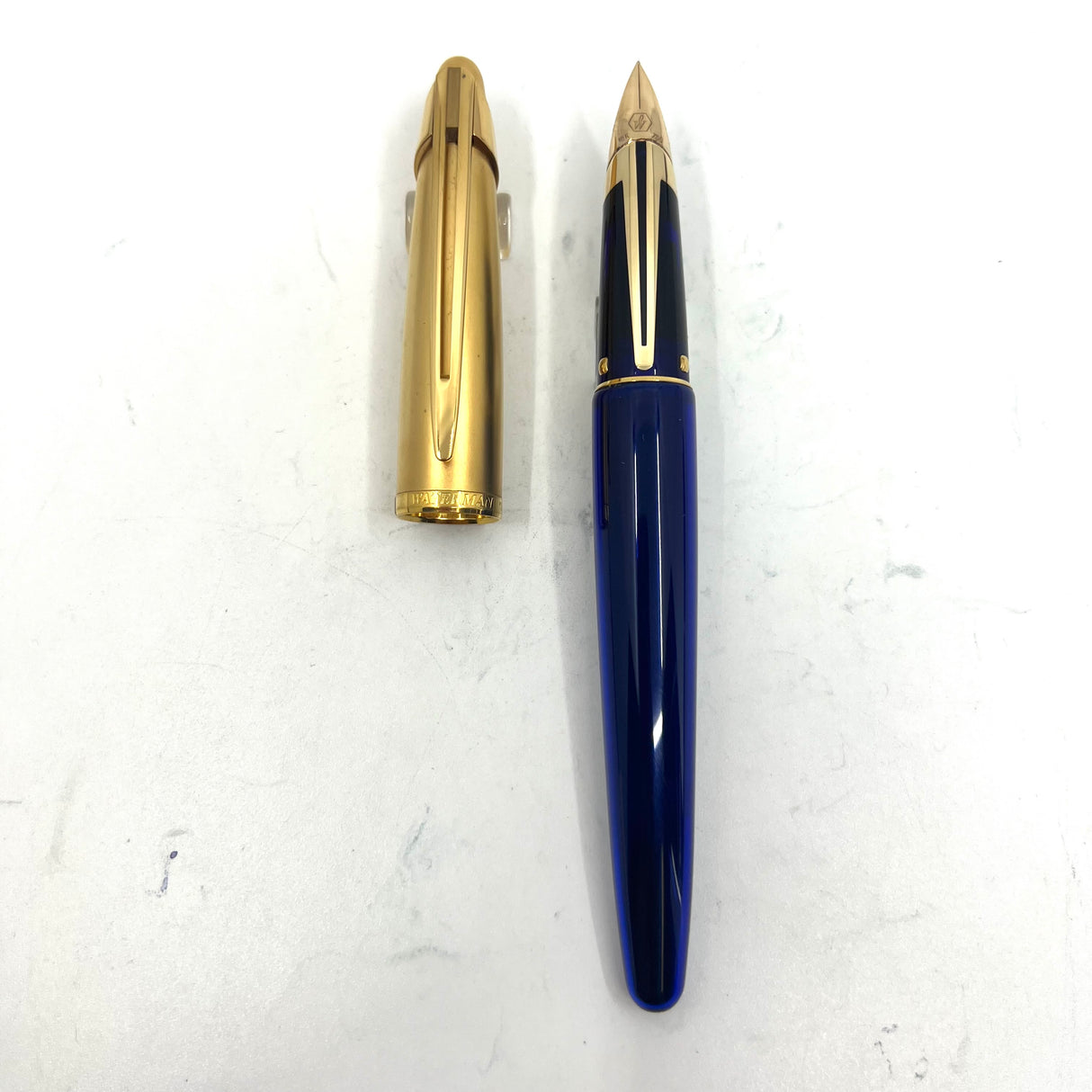 Waterman Edson Blue Translucent Fountain Pen