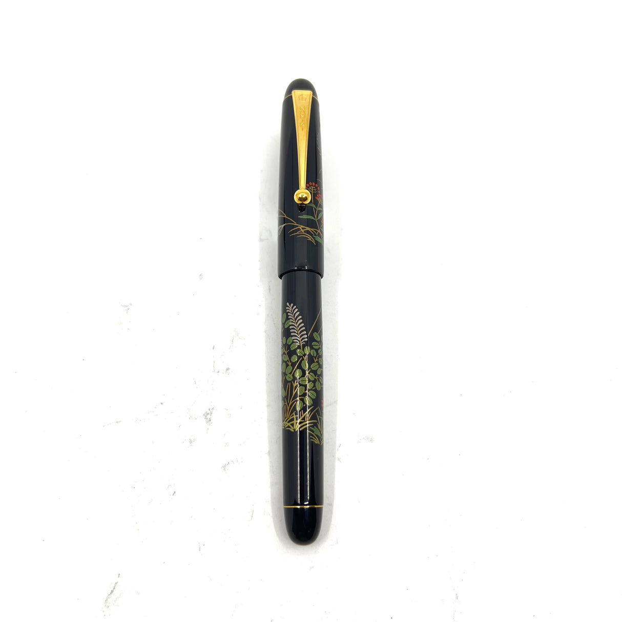 Pilot Namiki Nippon Art Makie Art Craft Hagi Black Floral Rollerball