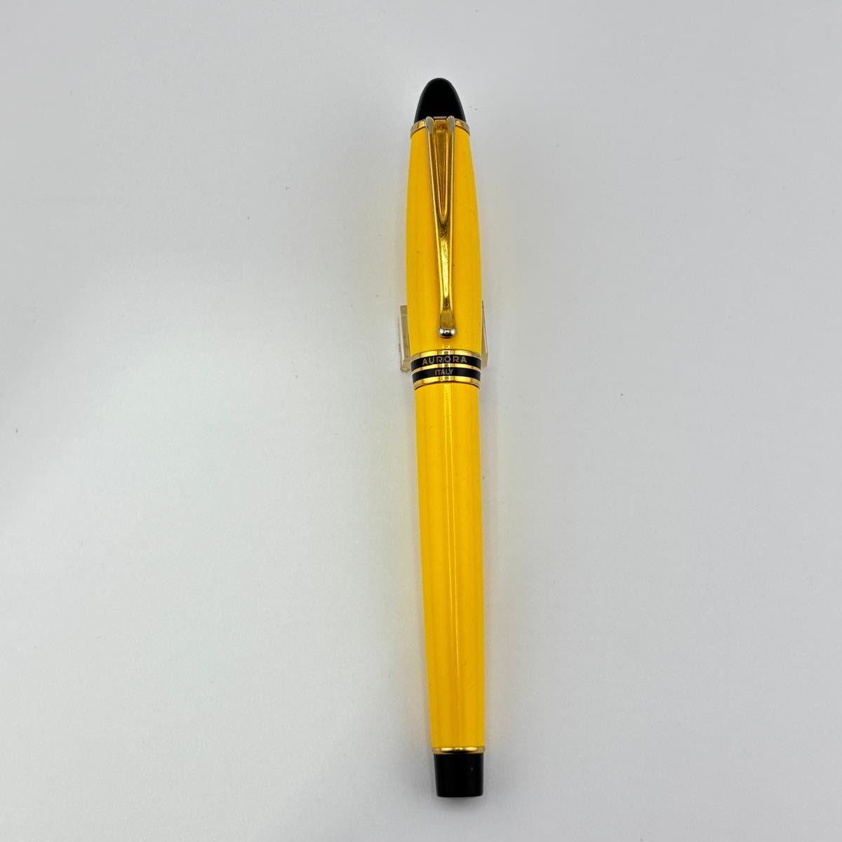 Aurora Ipsilon Resin Yellow Pen Set  - Fountain Pen Rollerball and Ballpoint