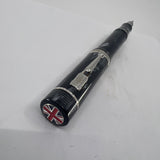 Conway Stewart Churchill "Sir Winston" London Smoke Gray Celluloid Fountain Pen Limited Edition  - Flexible Fine 18kt Gold Nib