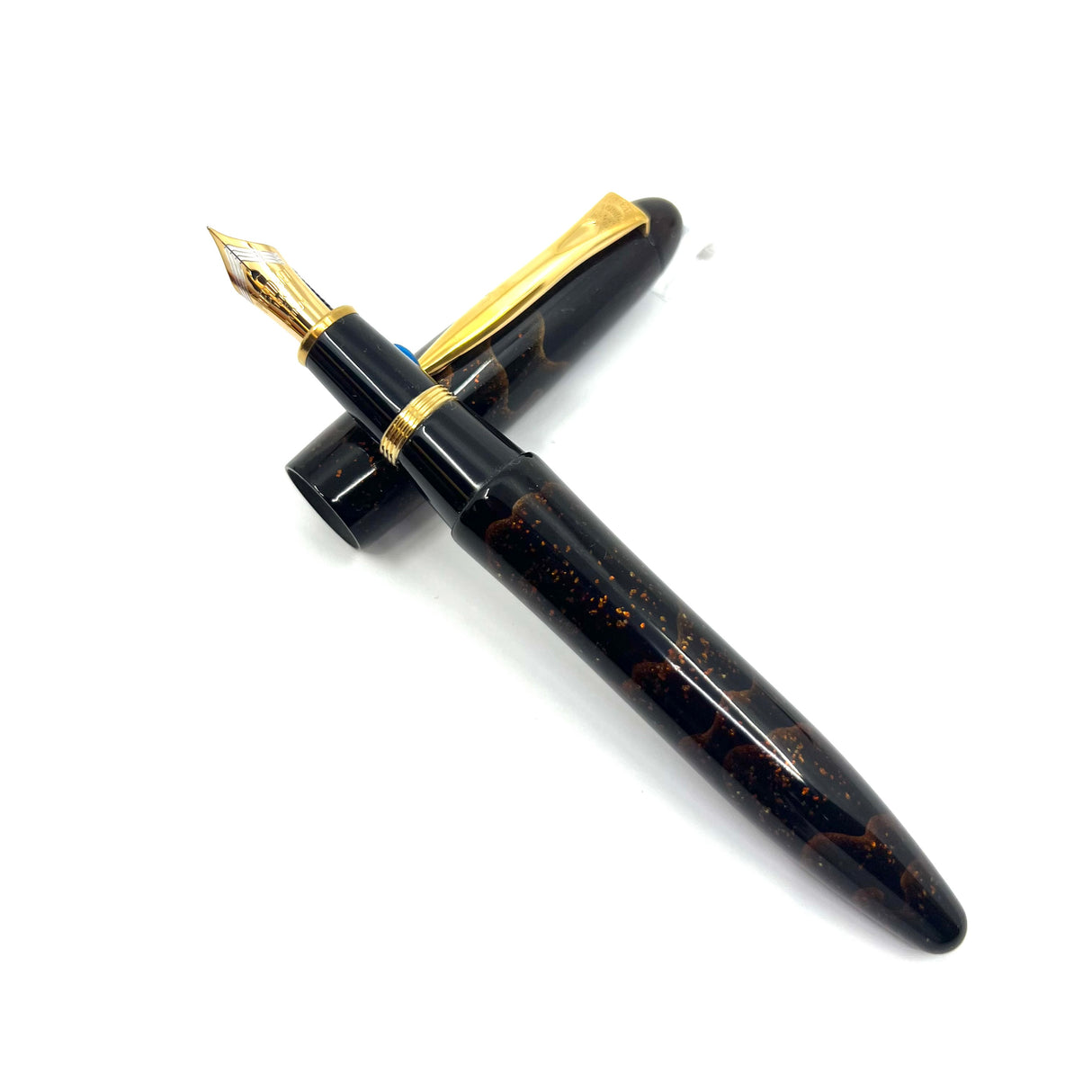 Platinum Izumo Yakumo Nuri "Ginsen Yakumo" Fountain Pen - Fine 18kt Gold Nib
