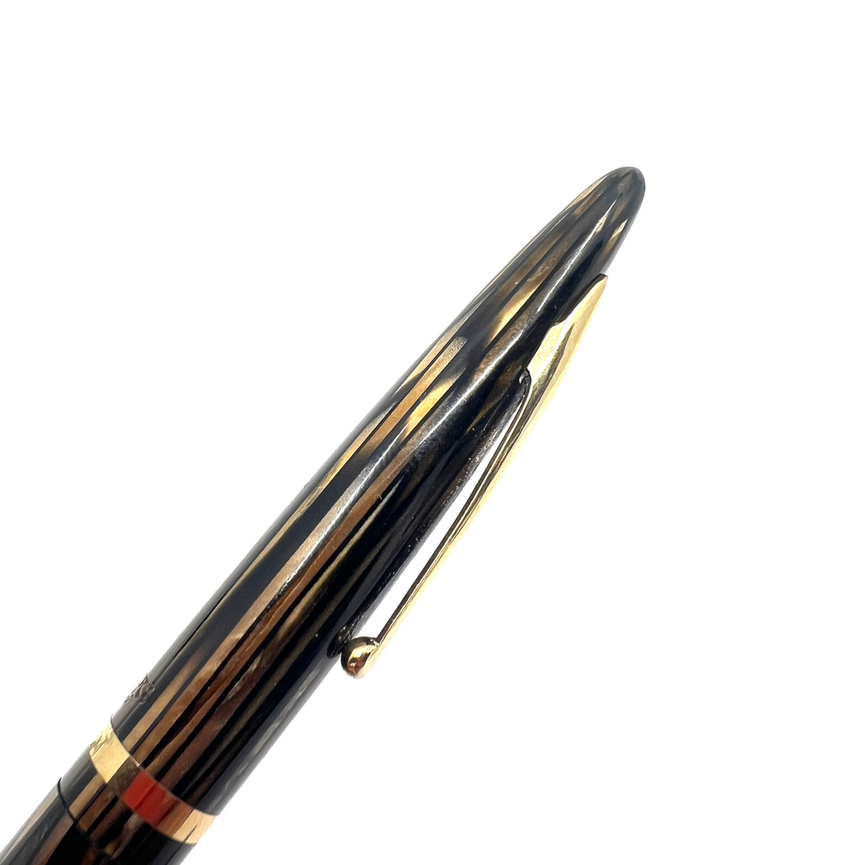 Sheaffer Senior  Balance Celluloid Brown & Tan Striated Set