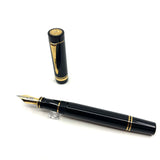 Parker Centennial (Largest Size) Black Duofold Fountain Pen-First Year Parker Cap Medallion(1988)