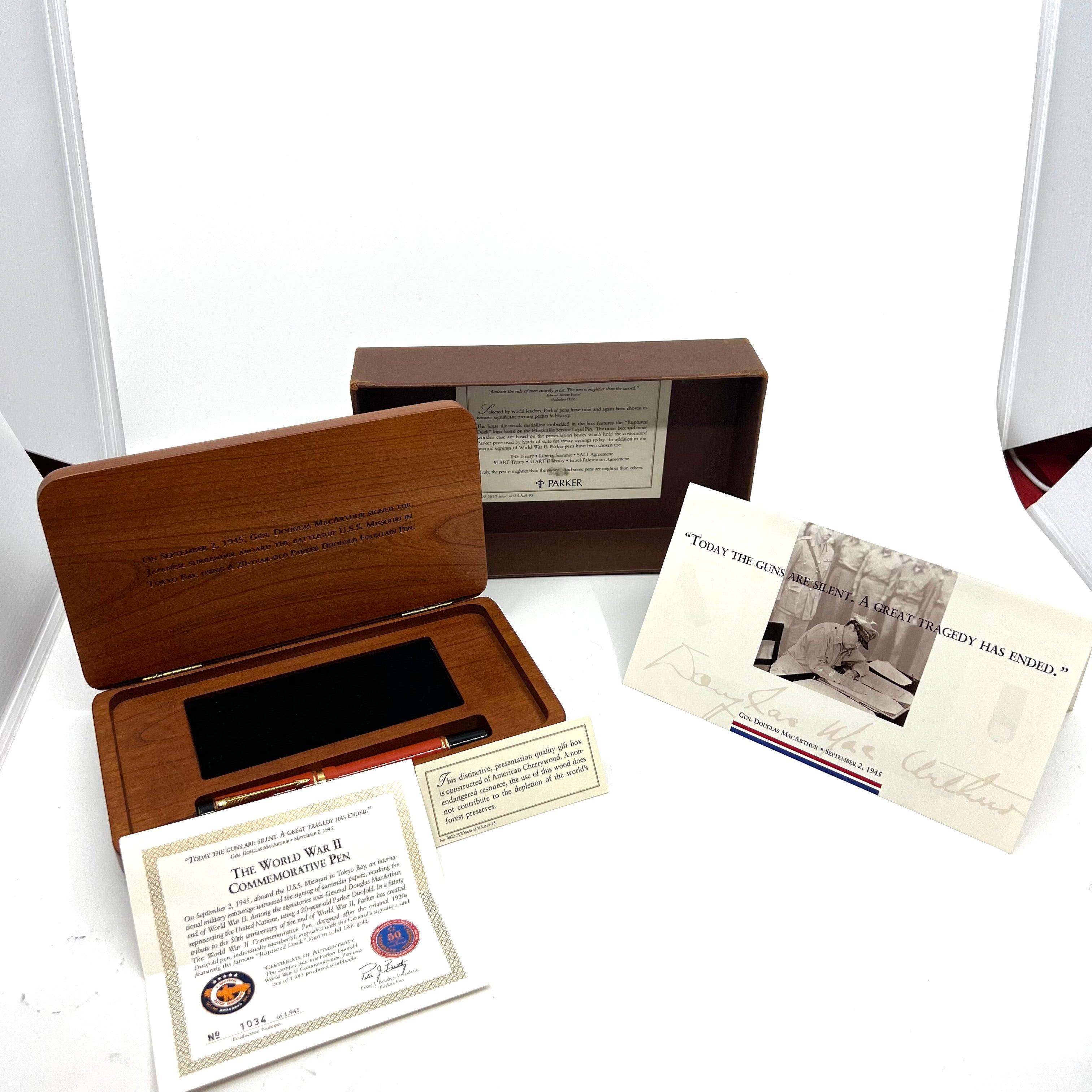 Parker Duofold Centennial (Largest Size) Douglas MacArthur Limited