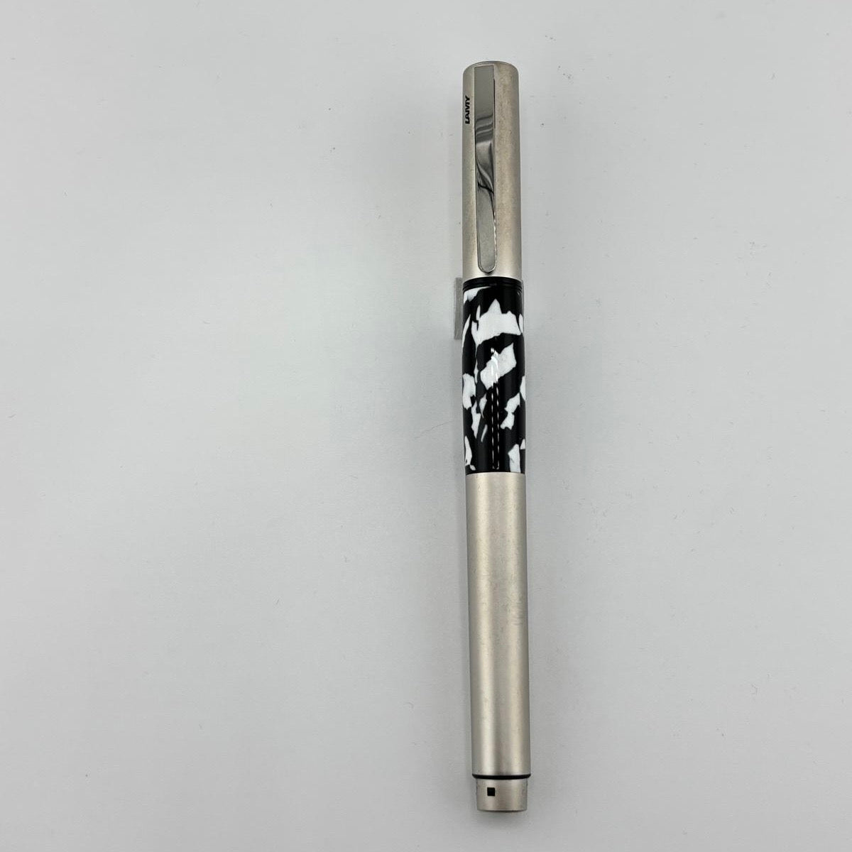 Lamy Logo silver brushed black and white Leopard skin - Fountain Pen
