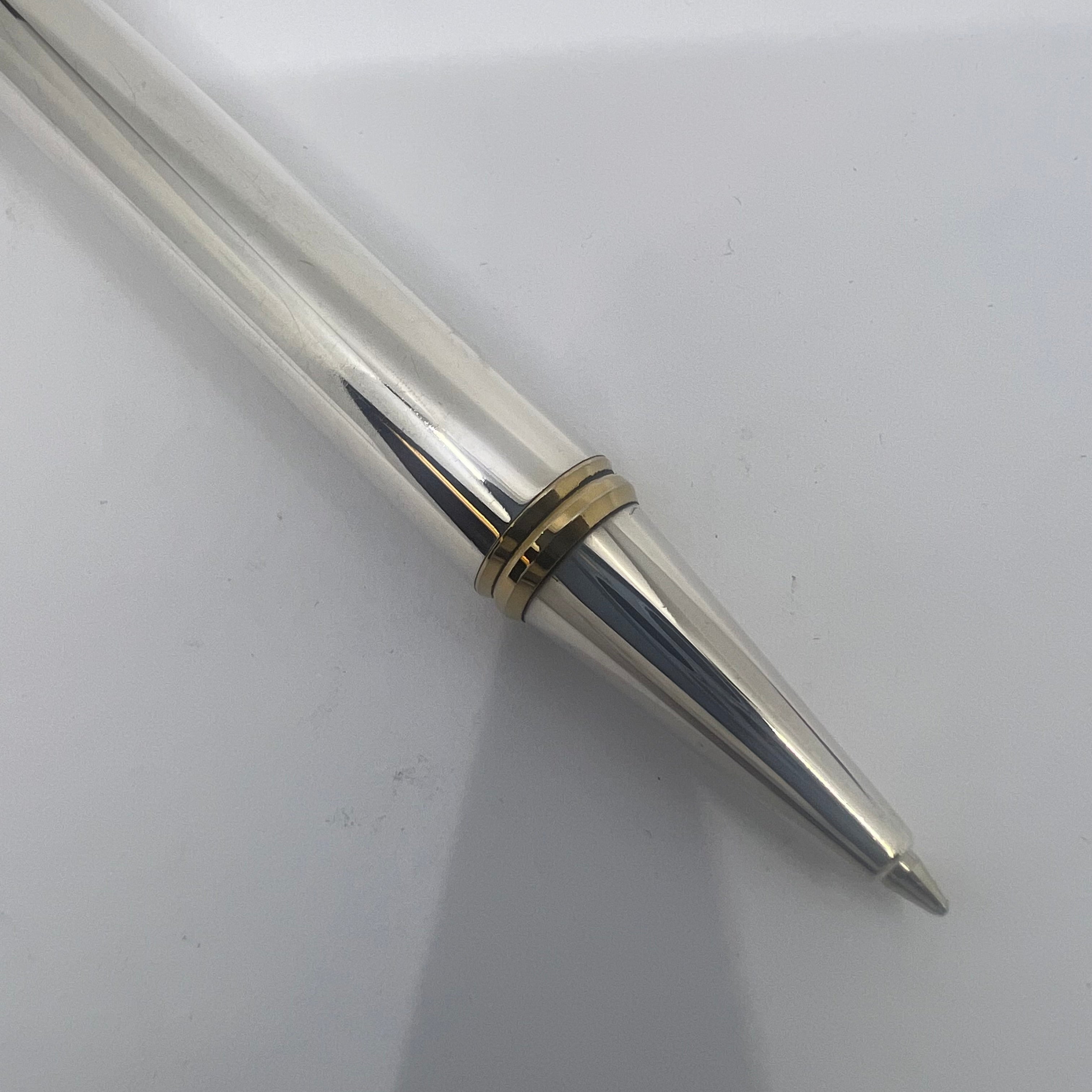 Waterman Man 100 Full Covered Sterling Silver Ballpoint Pen