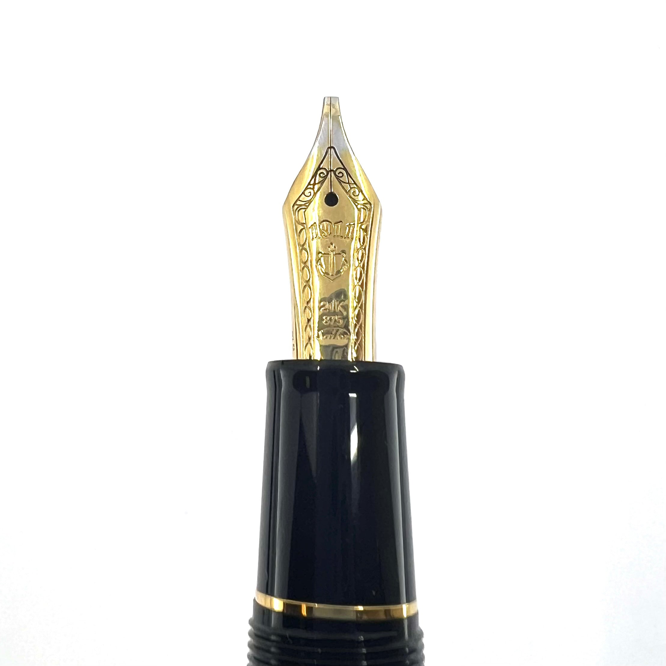 Sailor Black Pro Gear Fountain Pen - Music 21kt Gold Nib