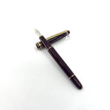 Montblanc #144 Bordeaux Fountain Pen - circa 1995 - Medium 14kt Gold Nib