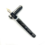 Visconti Oversized Wall Street Limited Edition Glittering Silver  Gray Celluloid Fountain Pen