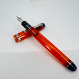 Pilot Custom 74 Orange Transparent Demonstrator Fountain Pen  - Broad 14kt Gold Nib