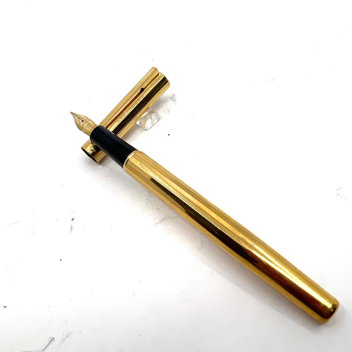 Waterman Facetted Gold-Plated Fountain Pen