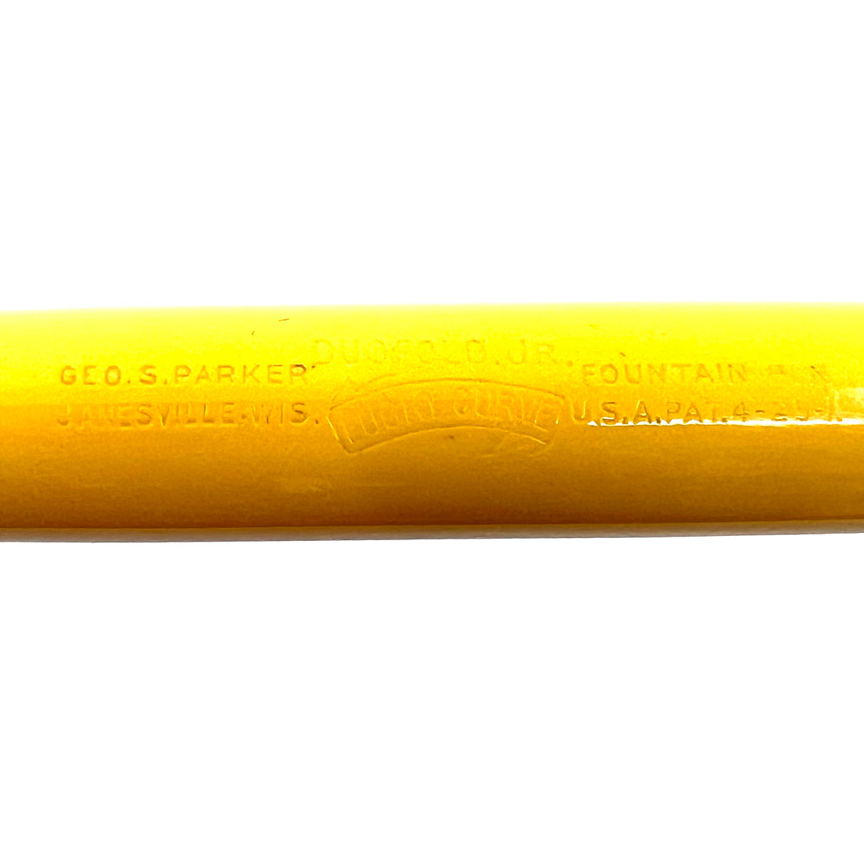 Parker Duofold Junior Flat Top Yellow Mandarin Fountain Pen