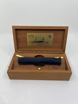 OMAS Dark Blue Marconi Limited Edition Fountain Pen  - Fine 18kt Gold Nib