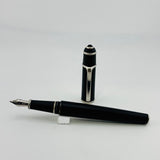 Cartier Diabolo Black Matte rubber touch Satin silver trim - Fountain Pen