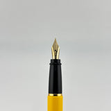 Aurora Ipsilon Resin Yellow Pen Set  - Fountain Pen Rollerball and Ballpoint