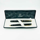Parker Sonnet Black Set - Ballpoint Pen and Rollerball Set