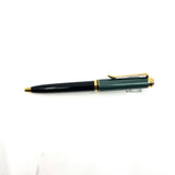 Pelikan Souveran K300 Black Cap/Green Striped Barrel Ballpoint Pen