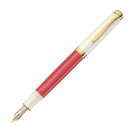 Pelikan Souveran M600 Red-White Red & White - Fountain Pen