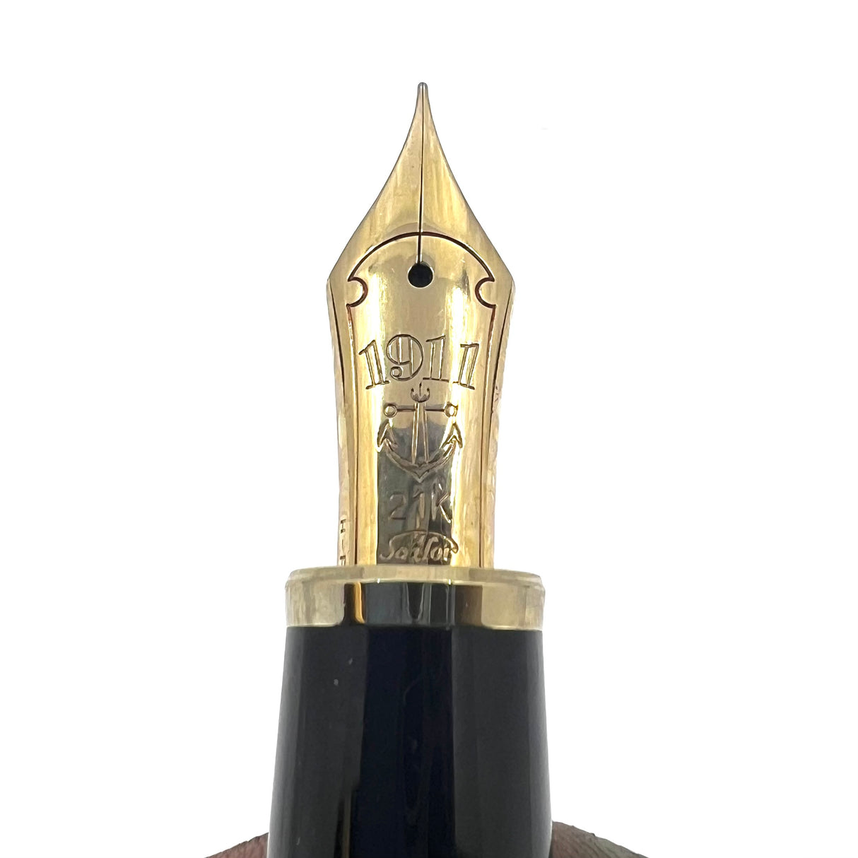 Sailor Black 1911L Fountain Pen  - Fine 21kt Gold Nib