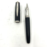 Waterford   Oversized Weighty Black Fluted Rollerball